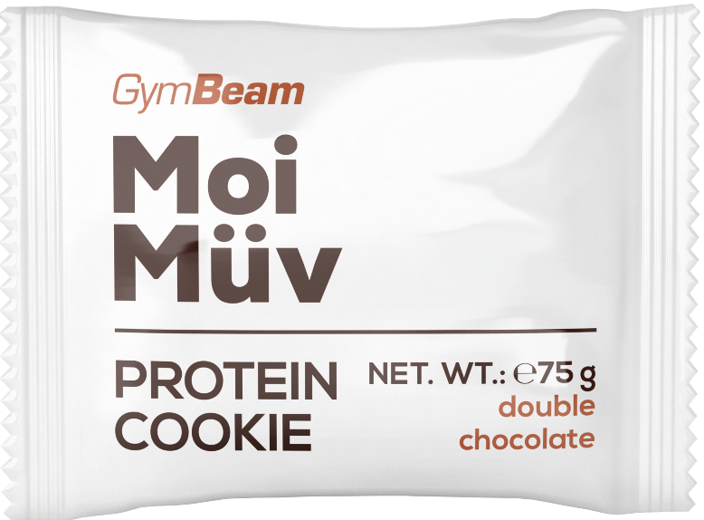 Gustari si batoane proteice MoiMüv Protein Cookie GymBeam double chocolate - 75 g