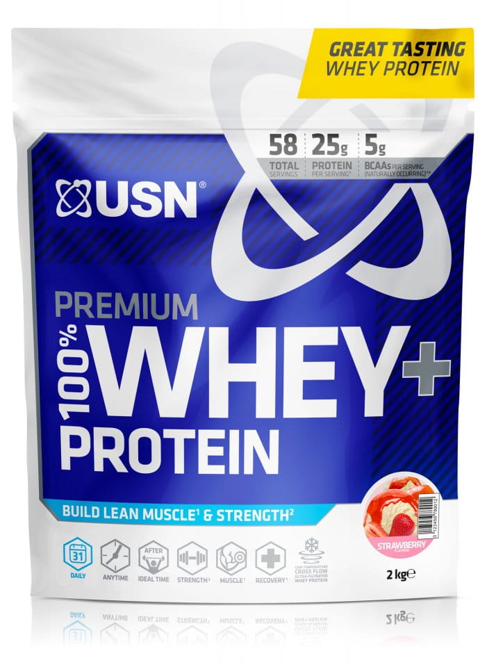 Proteine ​​din zer pudră USN 100% Premium 2kg wheytella