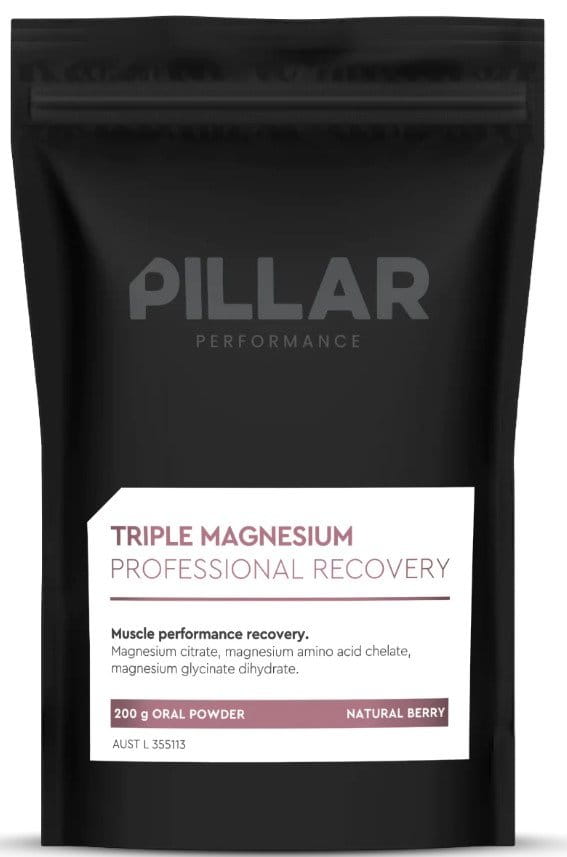 Vitamine si minerale Pillar Performance Triple Magnesium Professional Recovery Powder Berry (200g) POUCH