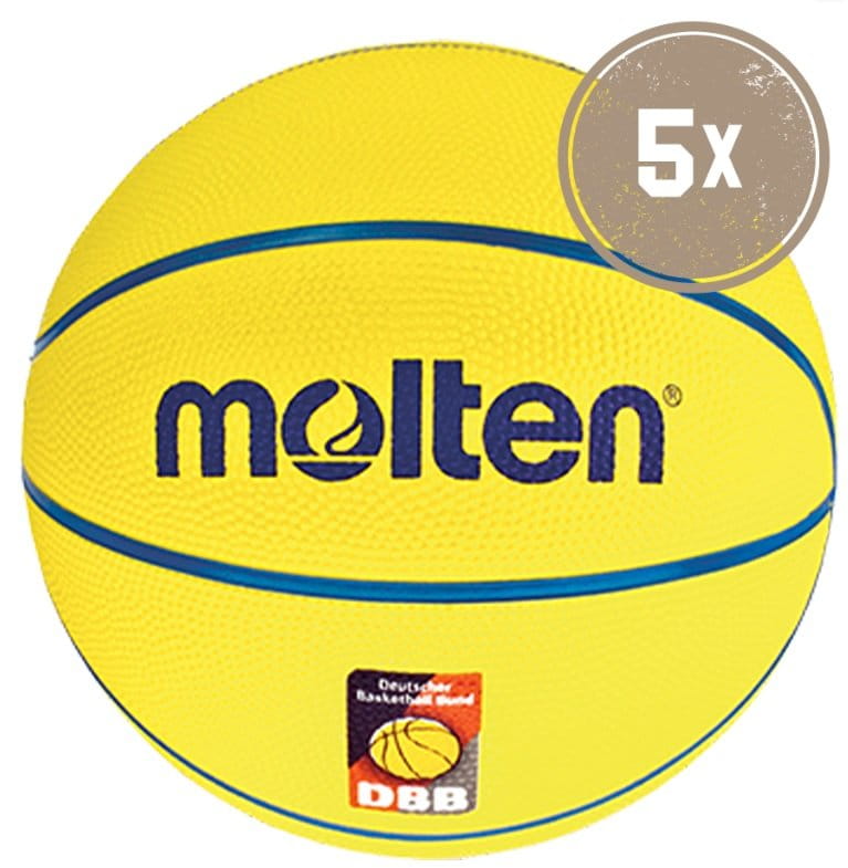 Minge Molten SB4-DBB Basketball Größe 4 - 5er Ballpaket